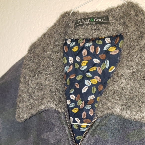 Paisley & Gray | Mens zip up Slim fit wool jacket - Picture 2 of 11